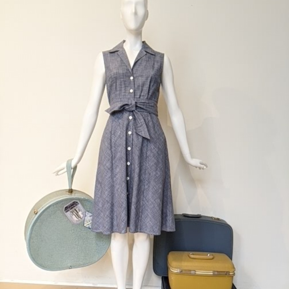 XS Chambray Denim Summer Dress by Amy Kuschel